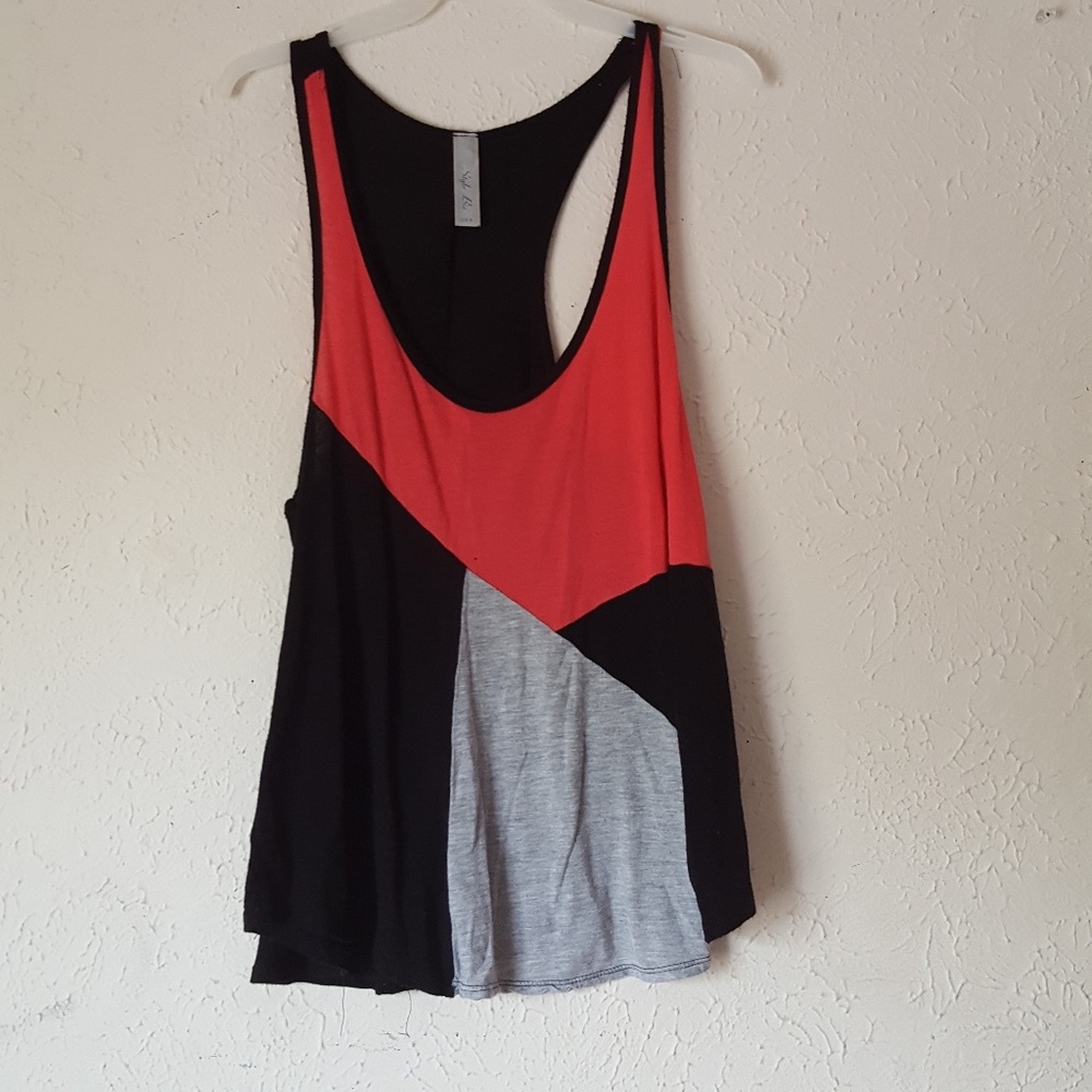 color block tank top